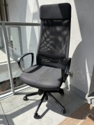 Krzesło biurowe IKEA Markus ciemnoszare