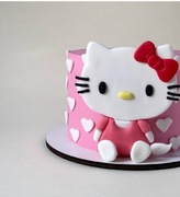 Figurki z masy cukrowej. Hello Kitty Dekoracje na tort