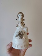 Porcelana dzwonek duńska dziewczyna vintage