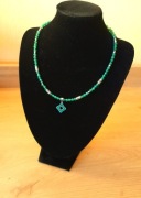 Jadeit Ręcznie wykonany naszyjnik z zielonego jadeitu