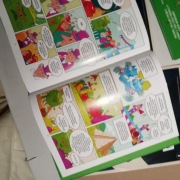 Książka z komiksami i warzywami oprawa twarda. Stan idealny