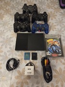 PlayStation 2 +pady + zasilacz i przejściówki 