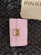 Torebka na ramię pudrowy róż pinko