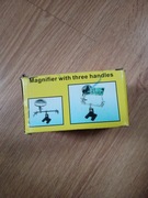 TRZECIA RĘKA UCHWYT Z LUPĄ DO LUTOWANIA LUPA PODST