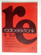 Radioelektronik miesięcznik 9/84  (spis treści na zdjęciu)