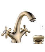 Bateria umywalkowa KUCHINOX STILO – retro, mosiądz antyczny