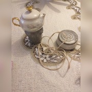 Porcelana perłowa biała zestaw 