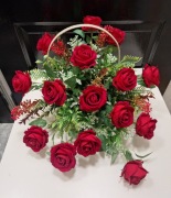 Stroik/ wiązanka nagrobna,  kosz róż,  Dzień Mamy