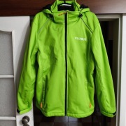 Kurtka softshell FlixBus L zielona kaptur unisex stan bdb