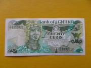 Ghana 20 Cedis 1986 P24a UNC-