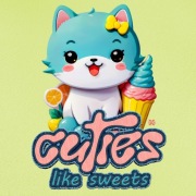 Naprasowanka na odzież, termo naklejka - Cuties like sweets