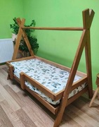 Łóżeczko dziecięce montessori/ domek / tipi