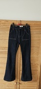 Granatowe jeansy Diesel High Rise Flare Bootcut, dzwony, XS, jak nowe!