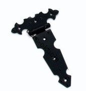 Zawias ozdobny czarny długi kolor czarny 