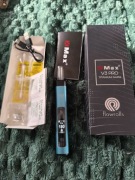 X-Max V3 Pro titanium glass komplet blue Waporyzator