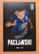 Autograf oficjalna karta klubowa Lech Poznań 2021/22 Norbert Pacławski