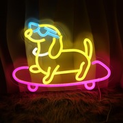 NEON PIESEK PIES NA DESKOROLCE LAMPKA LED USB NA PREZENT DLA DZIECKA 