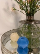 Świeca Geometryczna Kremowa