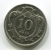 Austria 10 heller 1911