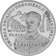 Moneta 10 zł 65. rocznica oswobodzenia KL Auschwitz-Birkenau