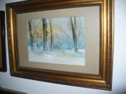 Akwarela- Zima sygn. M Filipkiewicz