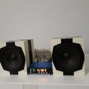 ODTWARZACZ MP3 BLUETOOTH USB 12V WZMACNIACZ 2x15W  + Kolumny 8 Ohm