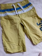 Żółte spodenki szorty h&m rozmiar 134