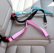 Samochodowy pas bezpieczeństwa dla kota i psa Regulowana uprząż Smycz