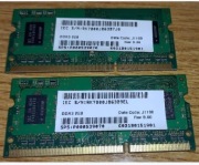 2 szt Samsung 2GB DDR3 SODIMM 1333MHz, łącznie 4GB ram