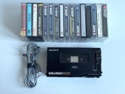 TOP Odtwarzacz kasetowy Professional Walkman Sony WM-D6C + ripcord + kasety