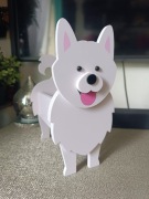 Doniczka osłonka pojemnik pudełko piesek pies husky malamut westie