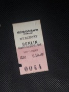 Magnes Bilet Merzdorf (Marciszów) - Berlin