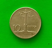 Moneta 10 zł Kolumna Zygmunta 1965 r bardzo dobry stan