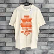 Koszulka t-shirt Nike air Swoosh central logo waffle tee beżowa Tech drill