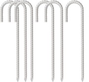 Kotwa gruntowa, zestaw 6 metalowych kołków, 31 cm