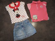 Komplet koszulki + spódniczka rozmiar 86/92