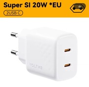 Ładowarka VOLTME Revo Duo Lite 20W EU PD/QC 2x USB-C