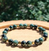 Bransoletka z ryolitem i hematytem