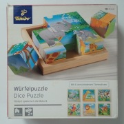 klocki puzzle drewniane Tchibo