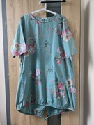 Sukienka UNISONO L/XL luźna bombka z krótkim rękawem made in Italy