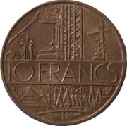 FABRYKA - 10 franków z 1984 roku Francja - OBEJRZYJ MOJĄ OFERTĘ
