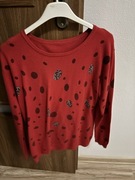 Bluzka sweter M/L czerwony