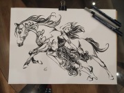  Rysunek: przy koniu - cienk. - blok t. A3 250g/m2