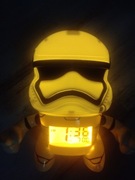 star wars stormtrooper lampka zegarek budzik