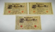 Zestaw banknotów 1000 marek 1910