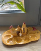 Kurki ceramiczne plus podstawa na jajka