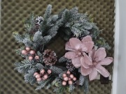 Wianek zimowy  sztuczny duży 60cm nowy piękny 