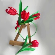 Opaska kwiat, obręcz z dużym kwiatem, jesienna opaska na głowę kwiaty