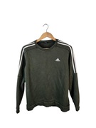 Bluza adidas zielona z logiem paskami S M