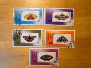 Mongolia znaczki z 1990, motyle